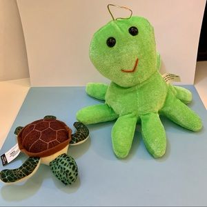 EUC Under the Sea Plush Octopus & Sea Turtle